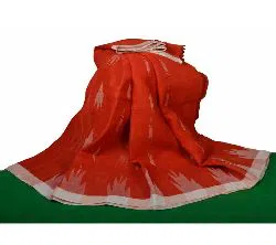 Hand Loom Monipuri Saree - Red 