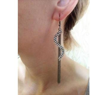 Drop long teasel earrings