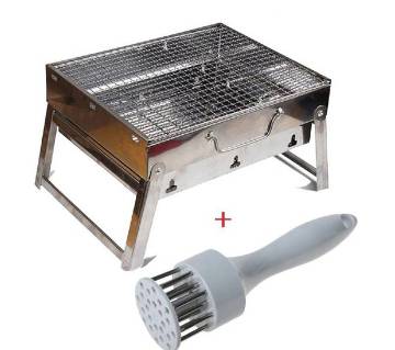 Barbecue Grill + Meat Tenderizer Combo 