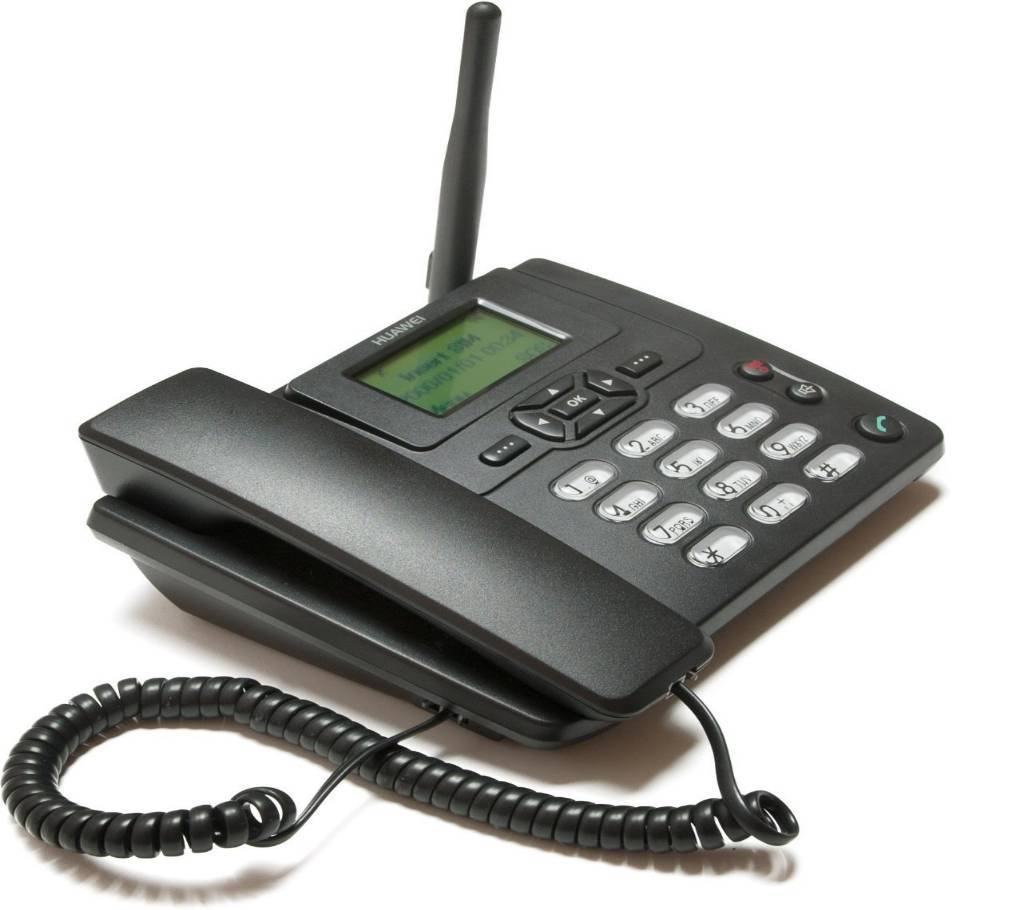 GSM Sim সাপোর্টেড ল্যান্ড ফোন - Black বাংলাদেশ - 689841