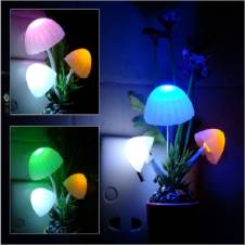 LED Mushroom Night Light - Multi-Color