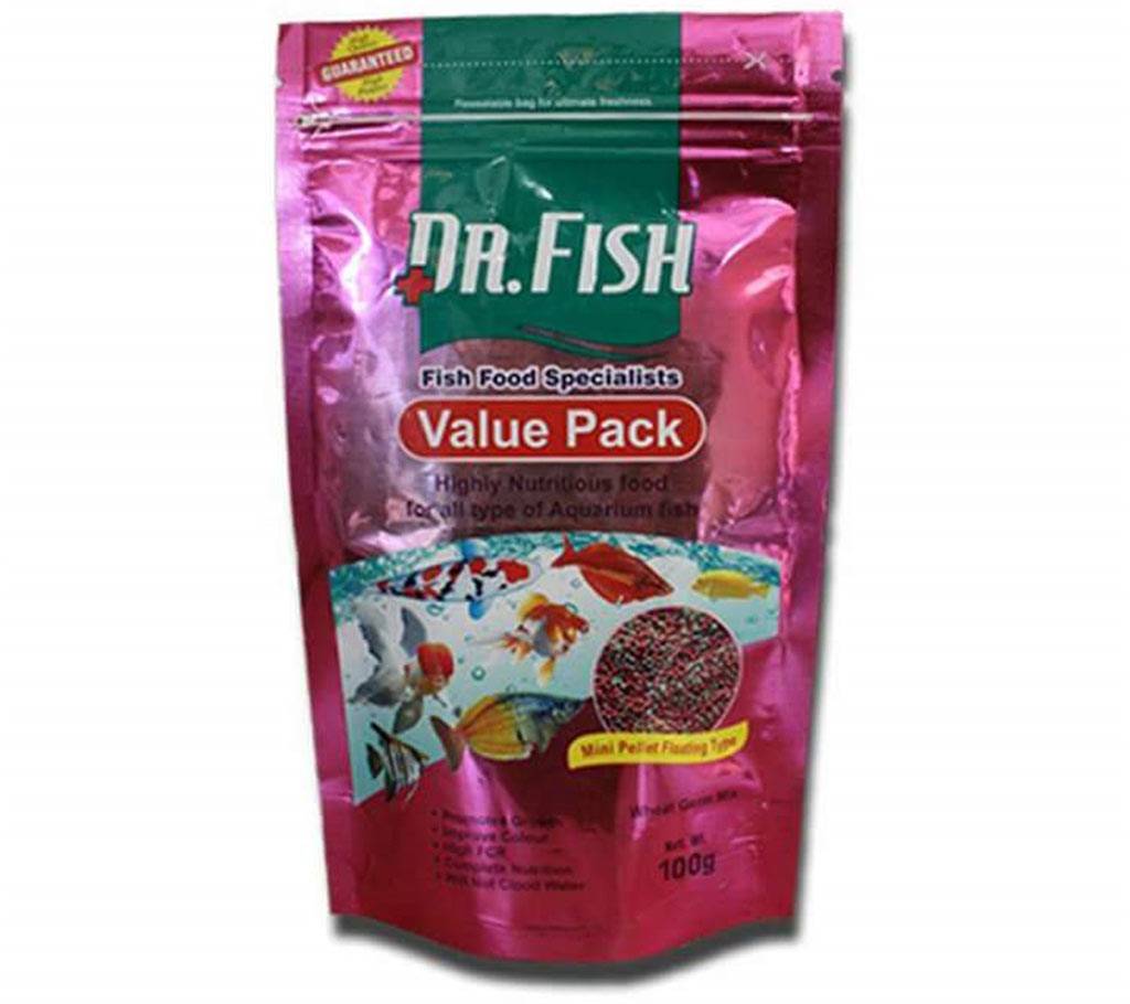 Dr. Fish branded Value Pack Fish Food 100 grams pack বাংলাদেশ - 630108