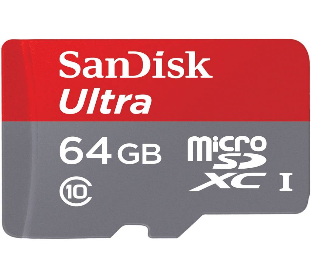 SanDisk Ultra 64GB MicroSDHC মেমোরি কার্ড বাংলাদেশ - 727002