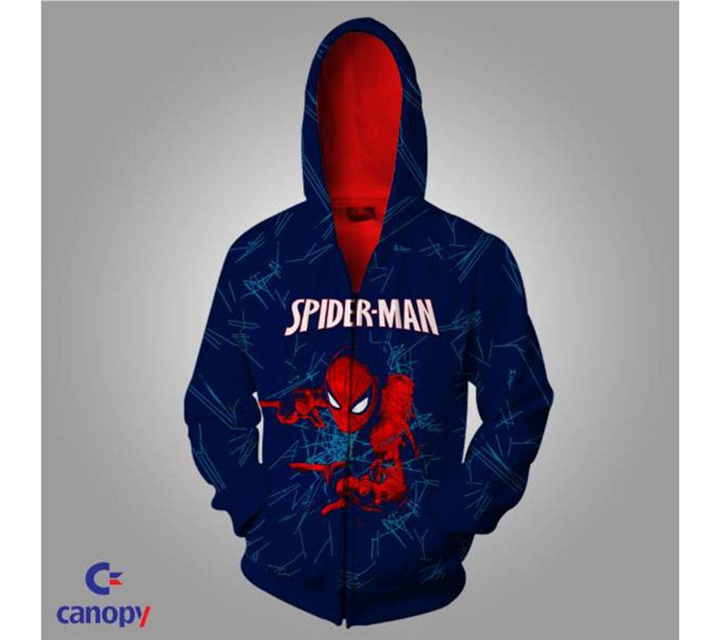 ফুল স্লিভ Spiderman প্রিন্টেড জেন্টস হুডি বাংলাদেশ - 574522
