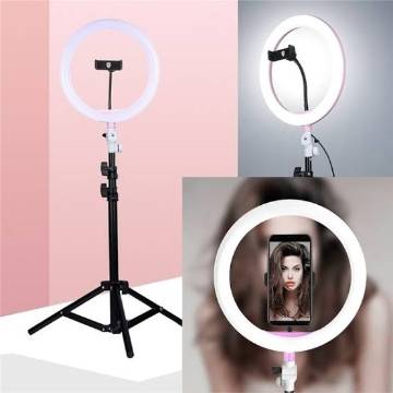 10" Selfie 7 Color LED Ring Light with Tripod Stand & Cell Phone Holder