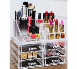 Cosmetic Organizer Makeup Box- 6 Drawers