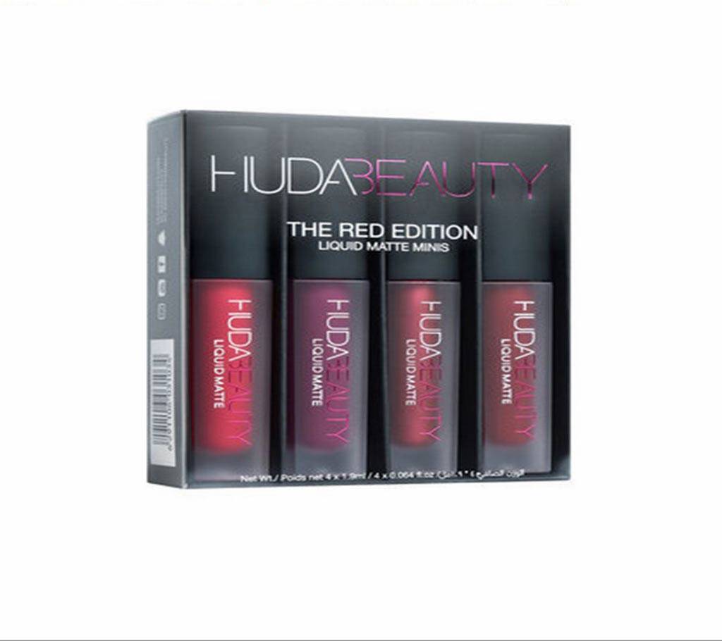 Huda Beauty Red Edition লিপস্টিক- ৪পিসের সেট (মালয়েশিয়া) বাংলাদেশ - 633440