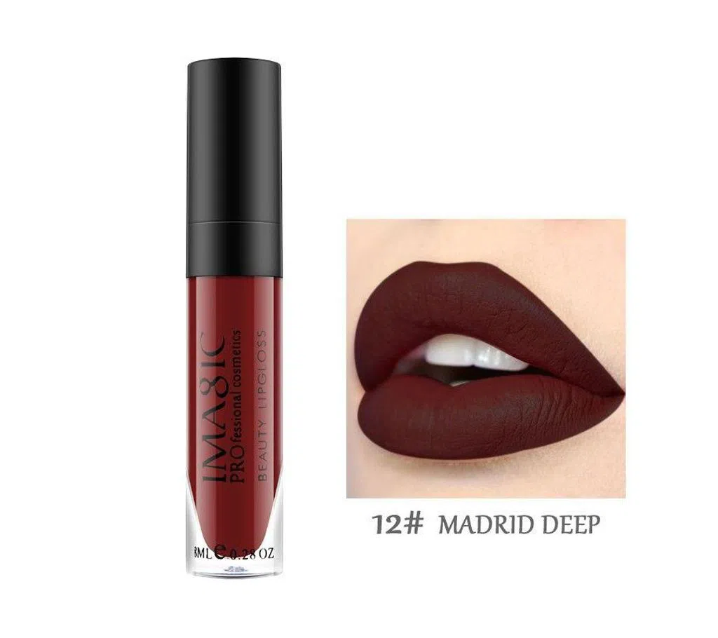 Imagic Waterproof Matte Liquid Lipstick shade-12 1pcs - 8ml