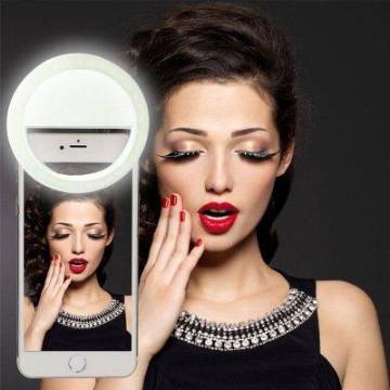 Rechargeable Selfie Ring Light -White