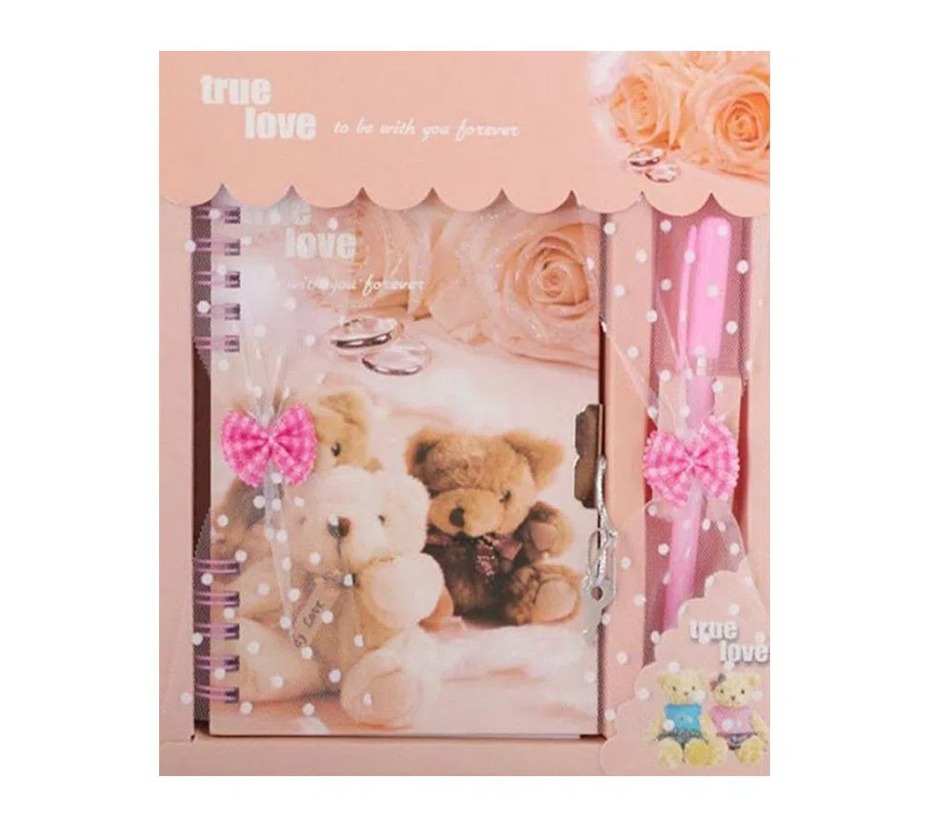Lock Diary With Pen Gift Set Size 14*20*3cm