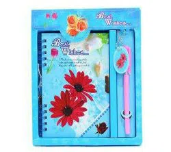 Valentine Lock Diary With Pen Gift Set