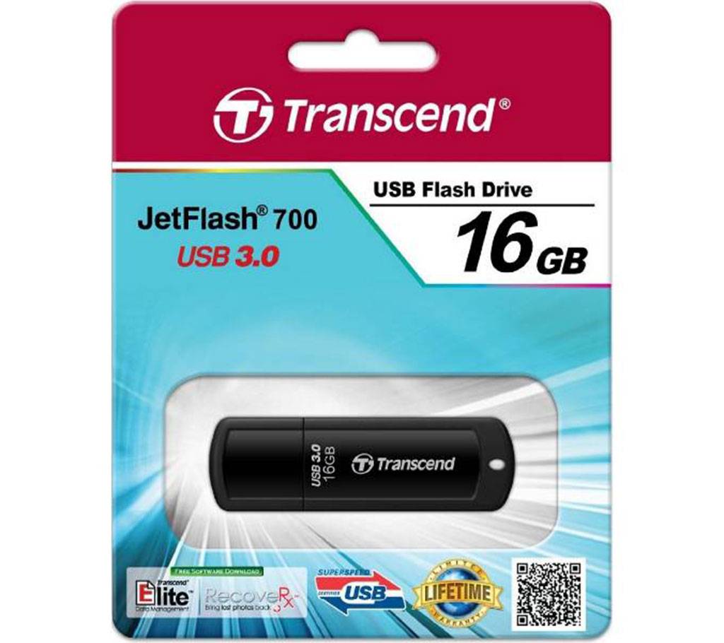 Transcend JetFlash 700 পেনড্রাইভ (16 GB ) বাংলাদেশ - 578893