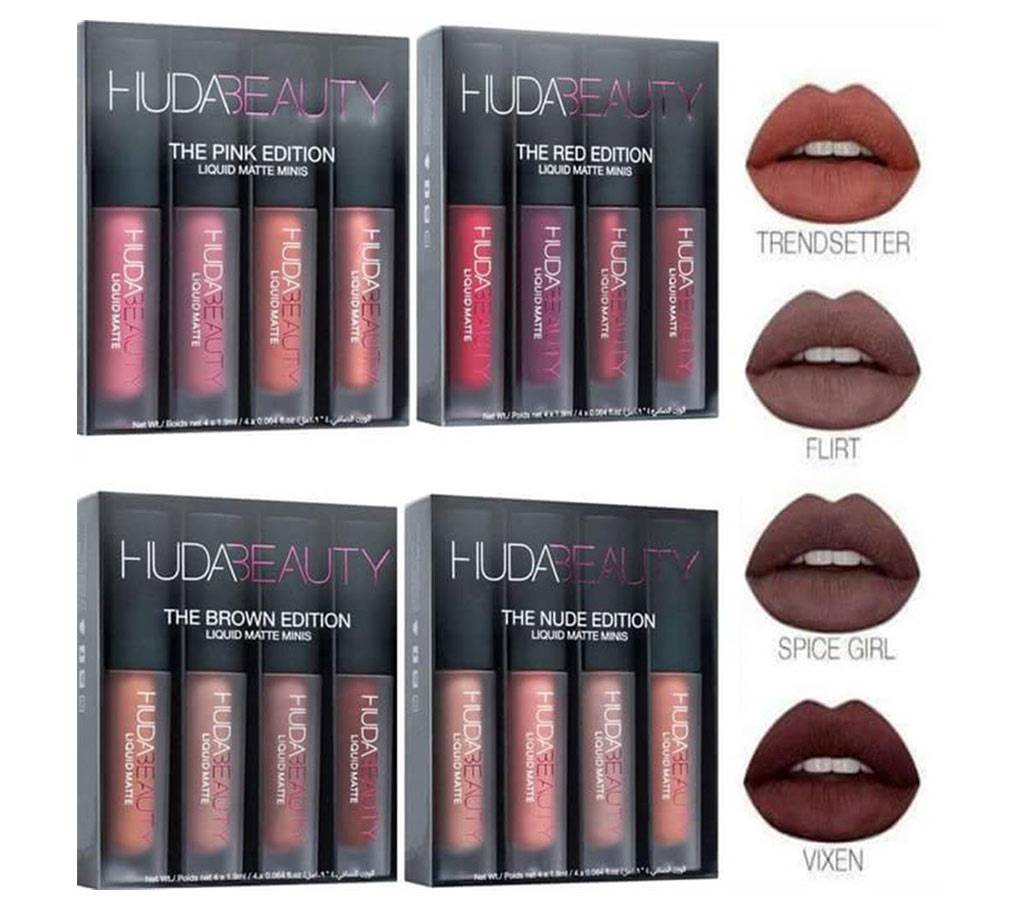 Huda Beauty Matte Mini Lipstick Set বাংলাদেশ - 607520