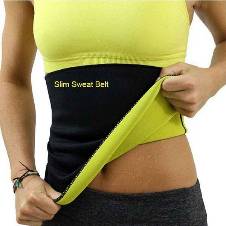 Sweat Slim Belt (Black and Yellow)