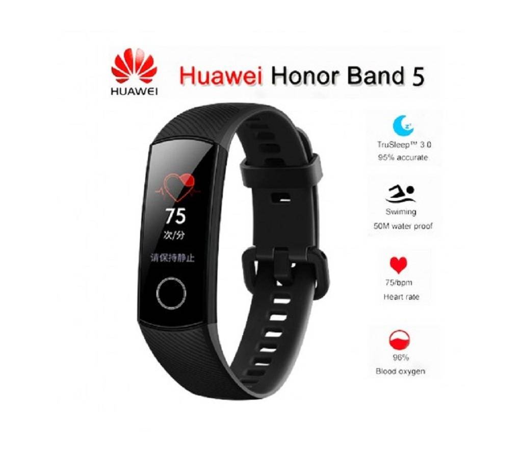 Huawei Honor Band 5 ওয়াটারপ্রুফ ফিটনেস ট্র্যাকার  Original বাংলাদেশ - 1168720