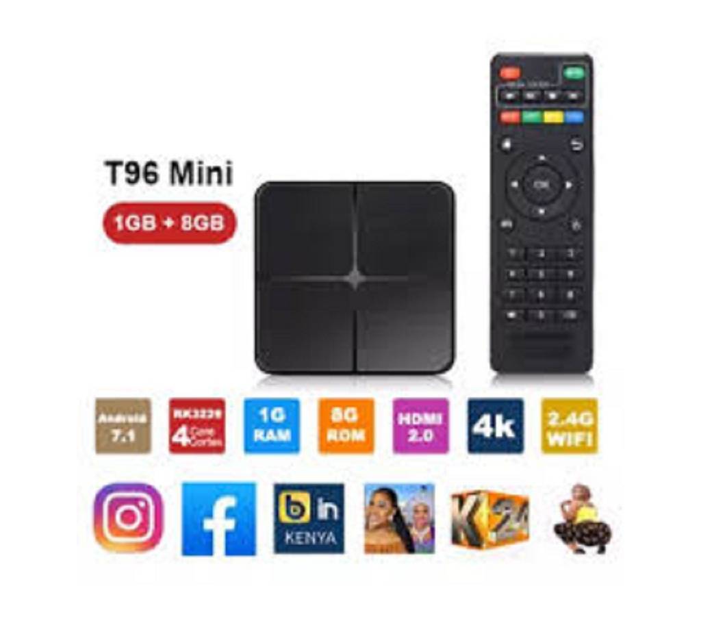 T96  মিনি এন্ড্রয়েড টিভি  Box - Black 1GB+8GB বাংলাদেশ - 1171416