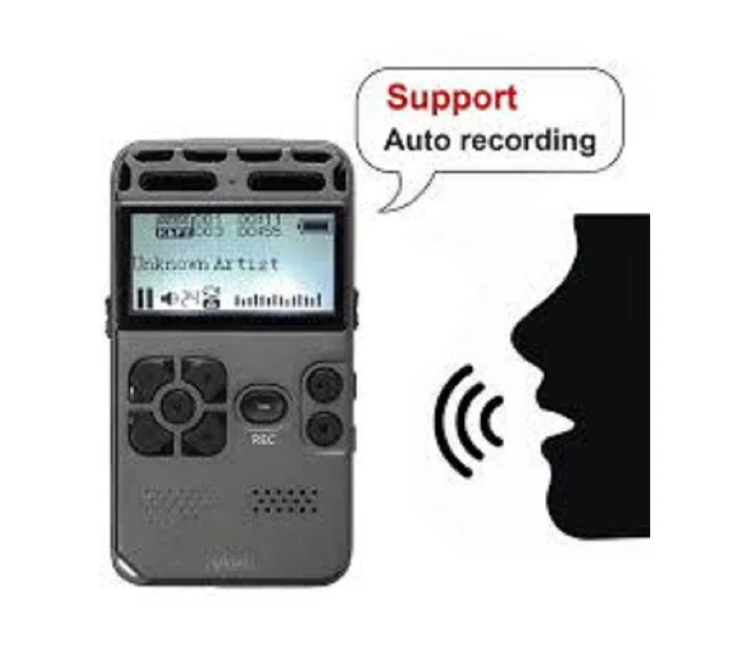 Digital Voice Recorder Audio Recording Dictaphone MP3 LED Display