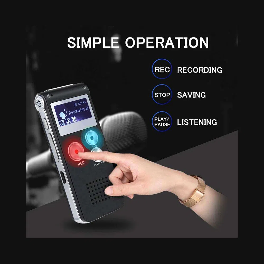 Digital Voice Record 8GB Professional Audio Recorder Dictaphone MP3 Player