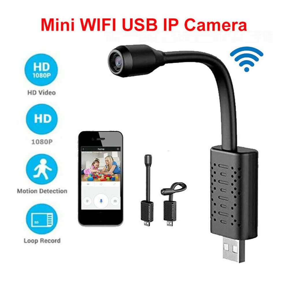 Wifi Mini Camera IP USB Full HD 720P P2P 