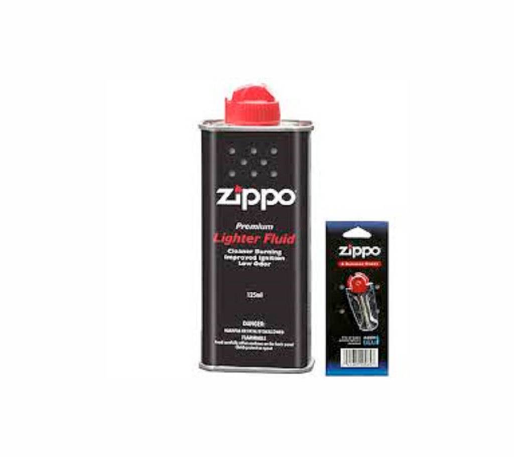 Zippo লাইটার FLINT pack, FLUID can - কম্বো অফার বাংলাদেশ - 740383