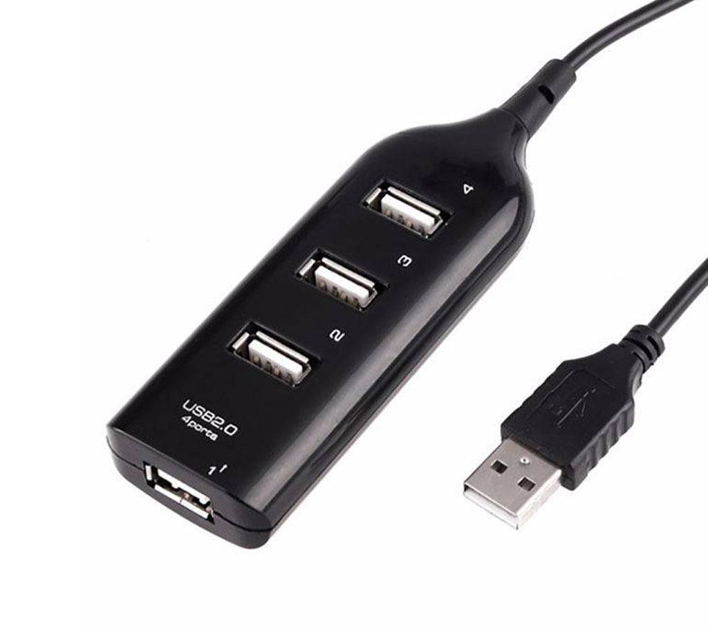 4 পোর্ট USB 2.0 হাব - ব্ল্যাক বাংলাদেশ - 741199