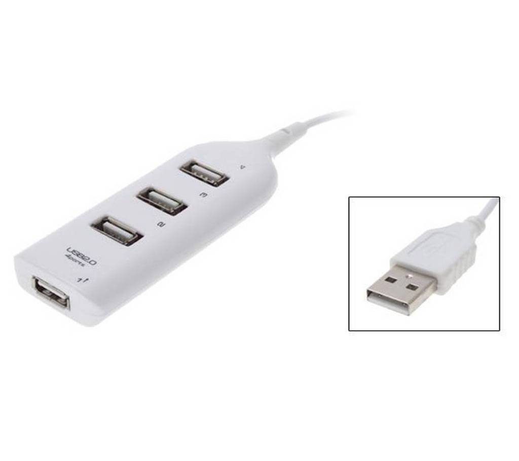 4 পোর্ট USB 2.0 হাব White বাংলাদেশ - 671661