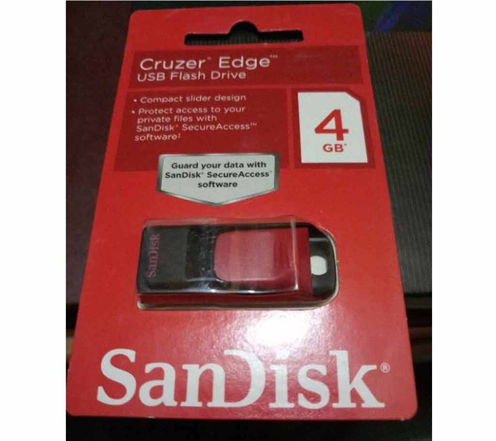 SANDISK CRUZER edge USB ফ্ল্যাশ ড্রাইভ 4 GB বাংলাদেশ - 588254