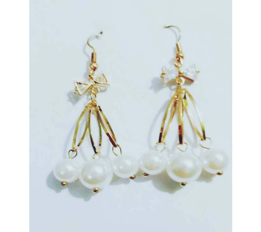 Golden Zinc Alloy Leaves Earring For Women বাংলাদেশ - 696728