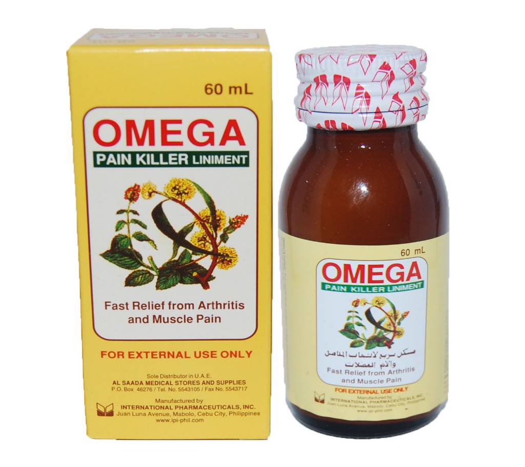 Omega পেইন কিলার Liniment - ৬০ মিলি - Philippine বাংলাদেশ - 849113