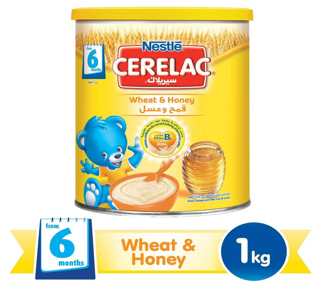 CERELAC Wheat & Honey মিল্ক পাউডার - ১ কেজি-স্পেন বাংলাদেশ - 706427