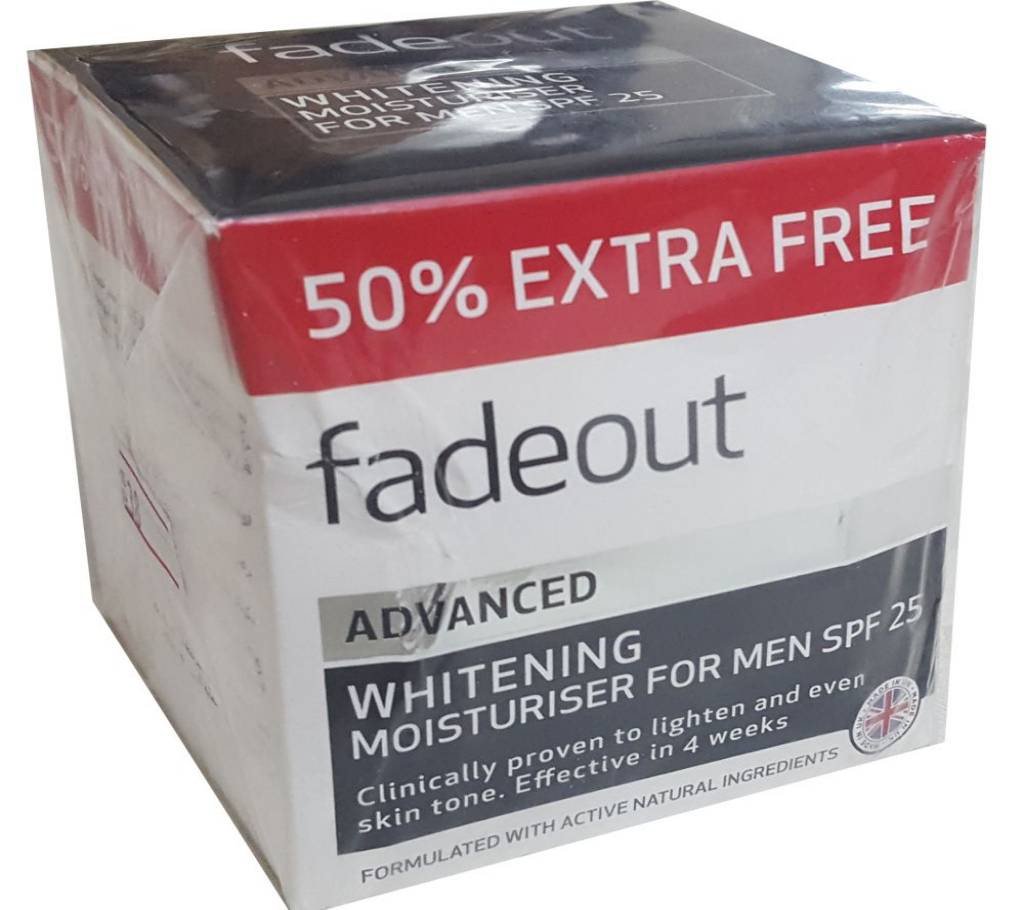 Fadeout Whitening ময়েশ্চারাইজিং ক্রিম ফর মেন SPF25 (UK) বাংলাদেশ - 712882