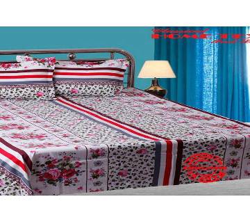 Bed Sheet with Two Pillow Cover