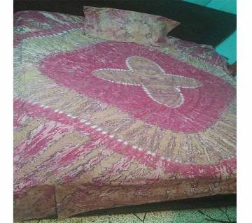 Double size bihari batik bed sheet set 