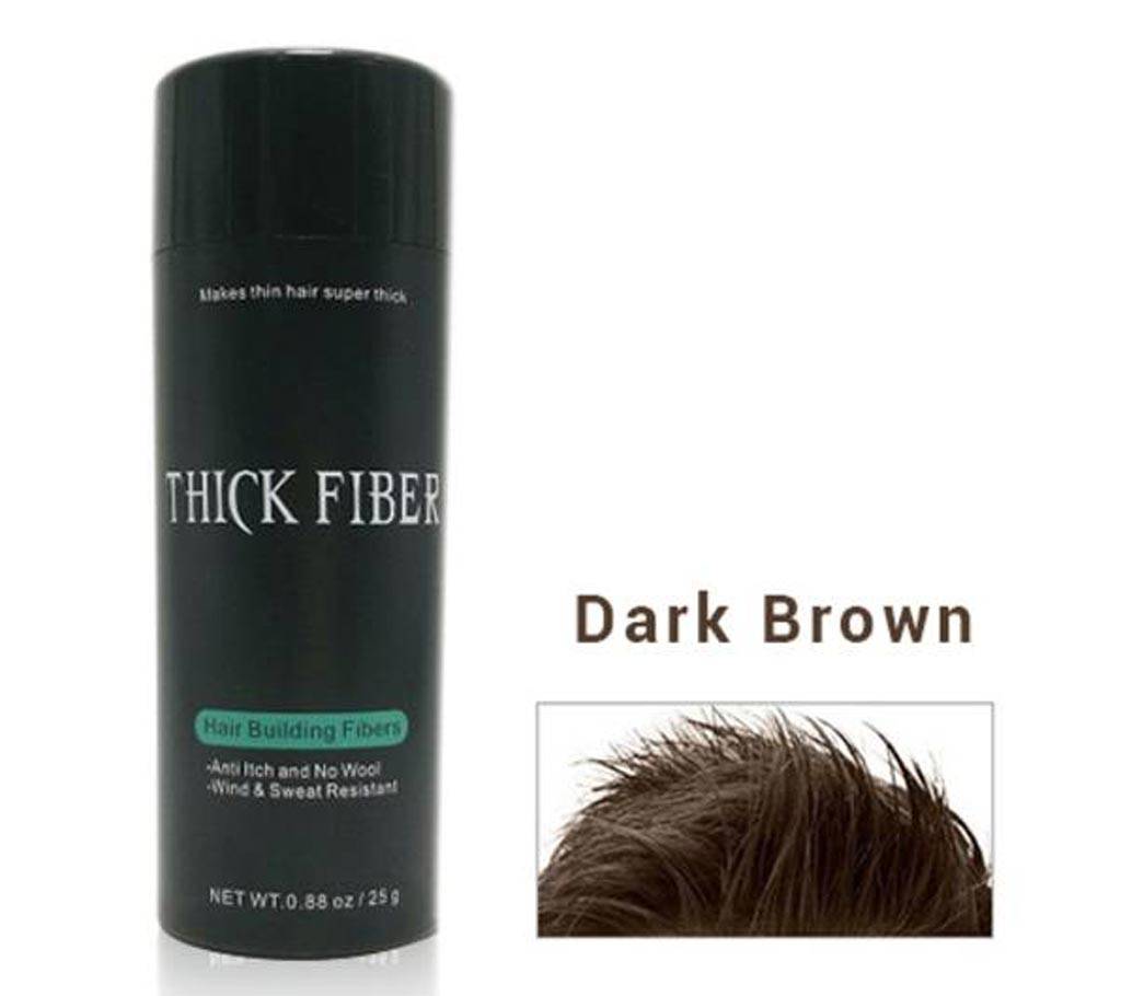 Thick Fiber হেয়ার বিল্ডিং ফাইবার 25gm(Dark Brown) বাংলাদেশ - 593055