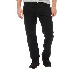 Black semi narrow fit jeans pant