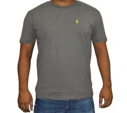 Half sleeve cotton t-shirt for men ash 
