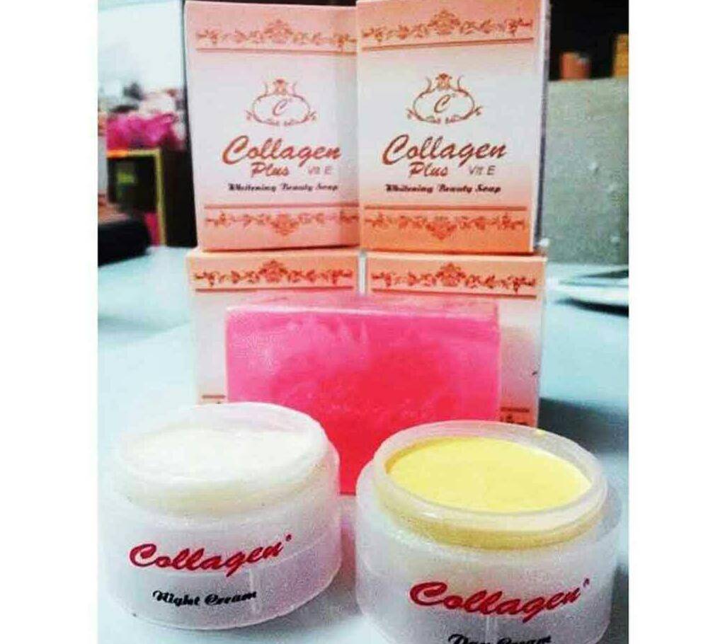 Beauty Soap & Cream Set (Collagen) - Indonesia বাংলাদেশ - 689083