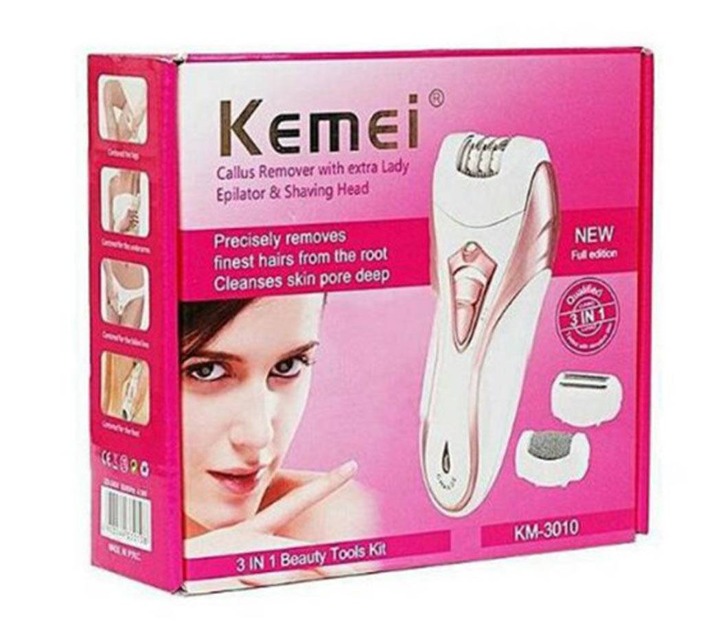 Kemei Km-3010 লেডিস সেভার White and pink বাংলাদেশ - 682779