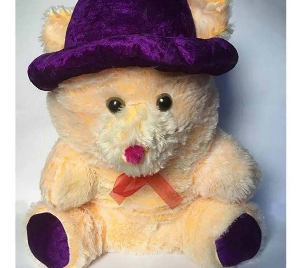 Woolen Cream color giant Teddy with Hat বাংলাদেশ - 629808