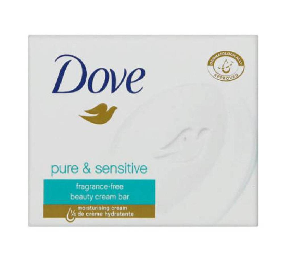 Dove Pure & sensitive বিউটি ক্রিম বার সোপ - 100g বাংলাদেশ - 597416
