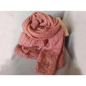 Korean crinkle hijab scarf-blush