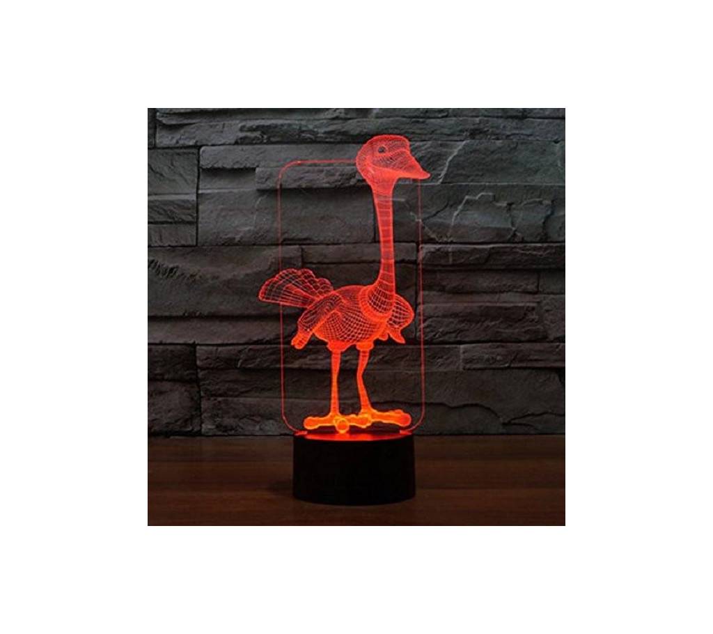 Ostrich Bird LED 3D ইলুশন ল্যাম্প বাংলাদেশ - 817631