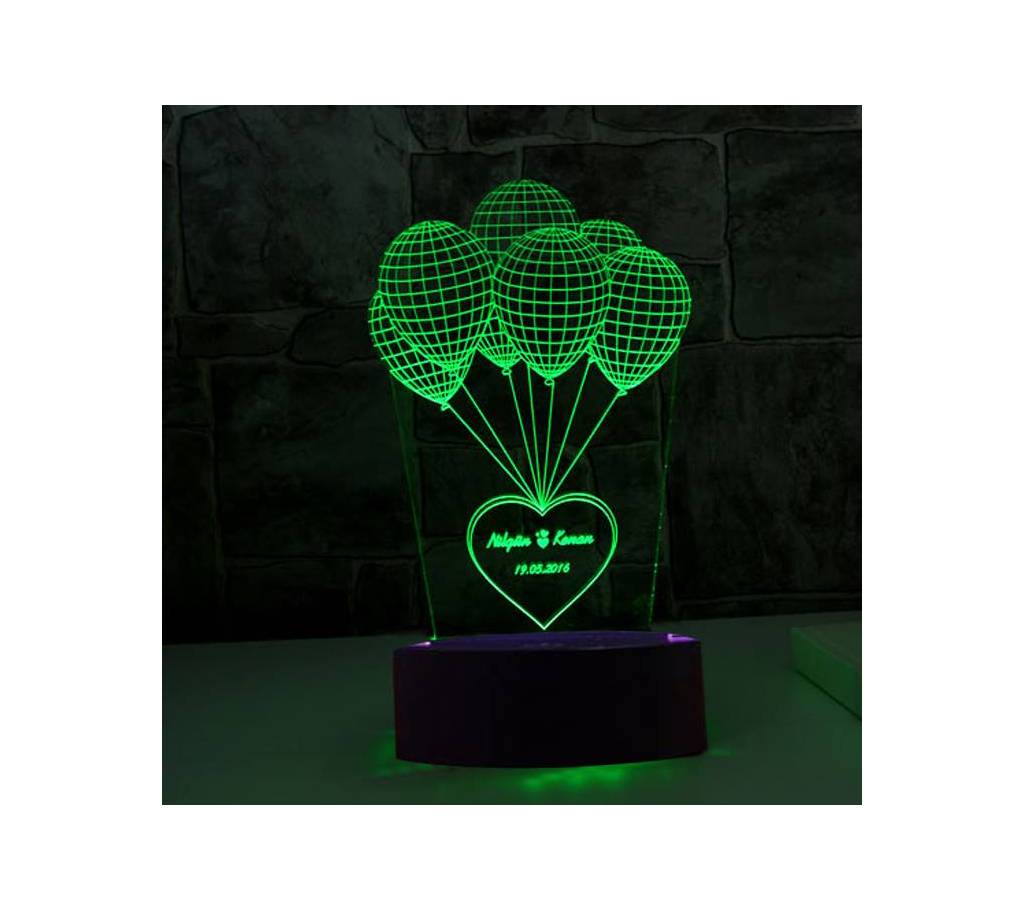 Balloon LED 3D ইলুশন ল্যাম্প বাংলাদেশ - 817636