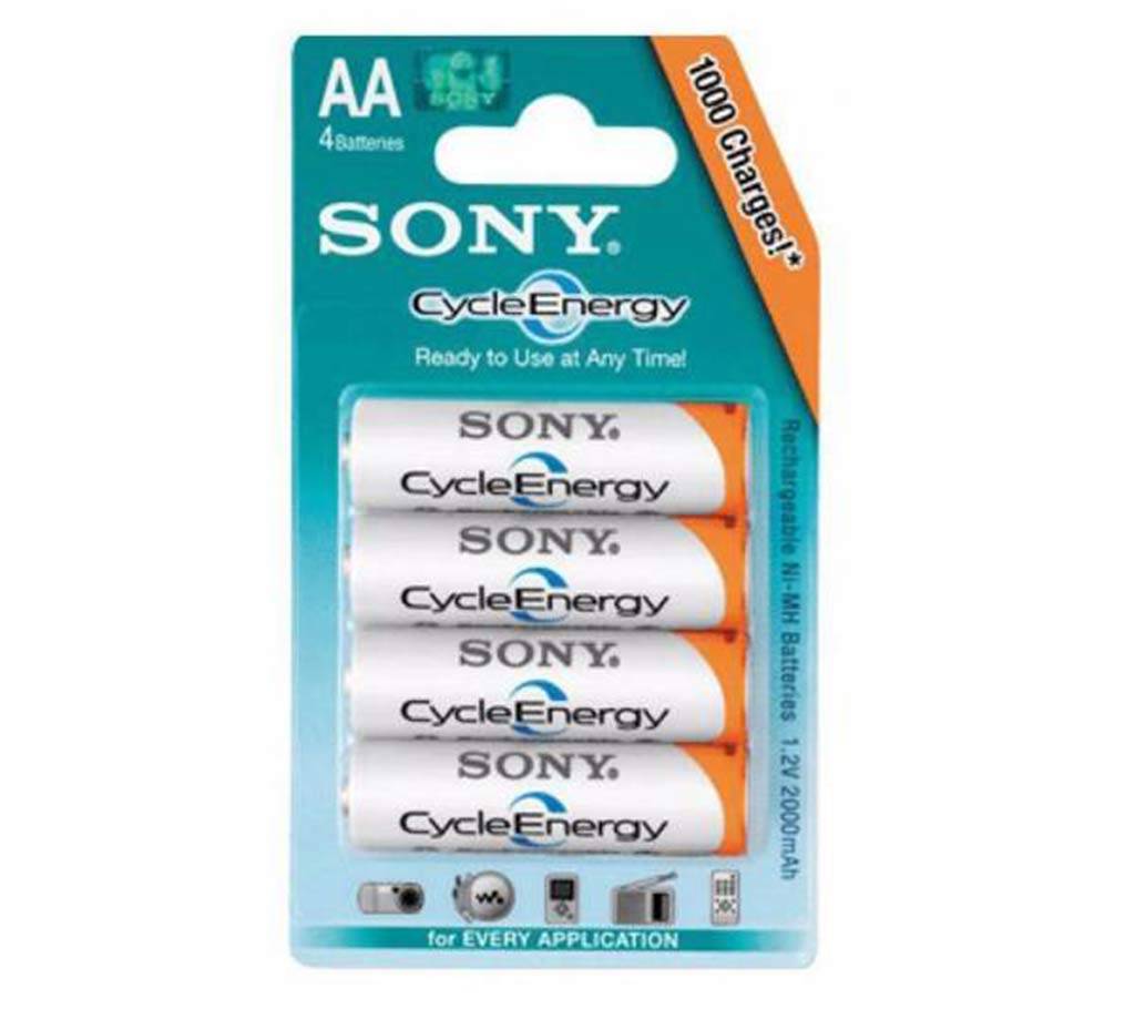 Sony AA রিচার্জেবল ব্যাটারি (4 টি) বাংলাদেশ - 625791