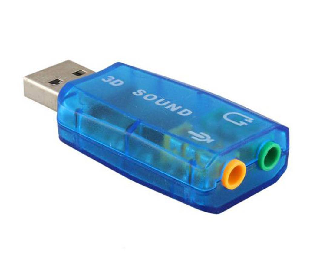 3D External USB Sound Card Adapter 5.1 for PC Desk বাংলাদেশ - 608328