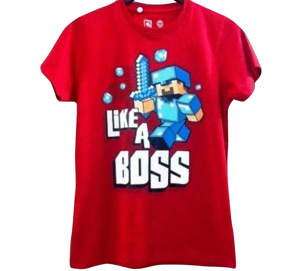 Like A Boss Kids Round Neck T-Shirt বাংলাদেশ - 692143