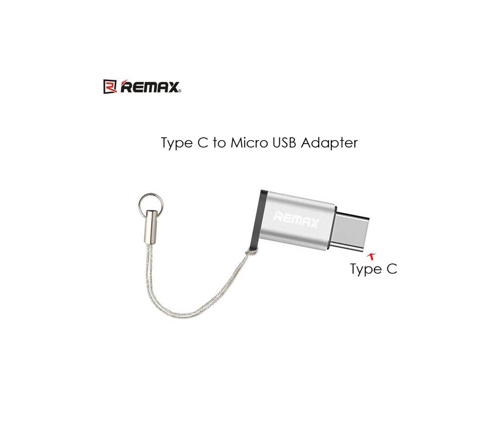 Remax Micro USB to USB Type C Converter Adapter বাংলাদেশ - 765457