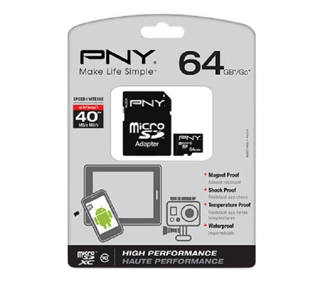 PNY SD Memory Card 64GB বাংলাদেশ - 618332