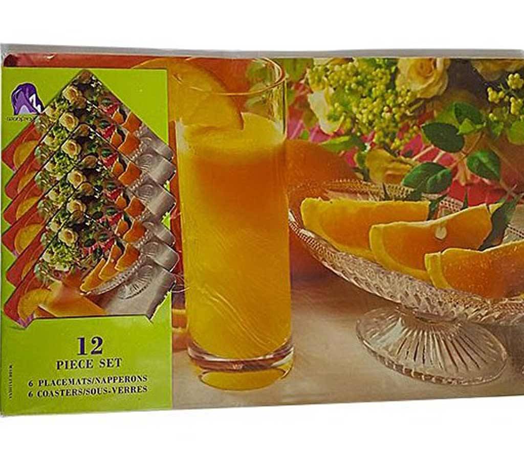 টেবিল ম্যাটস 6pcs Fruit Juice - Printed বাংলাদেশ - 653764