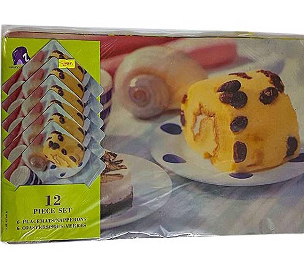 টেবিল ম্যাটস 6pcs Cake - Printed বাংলাদেশ - 653779